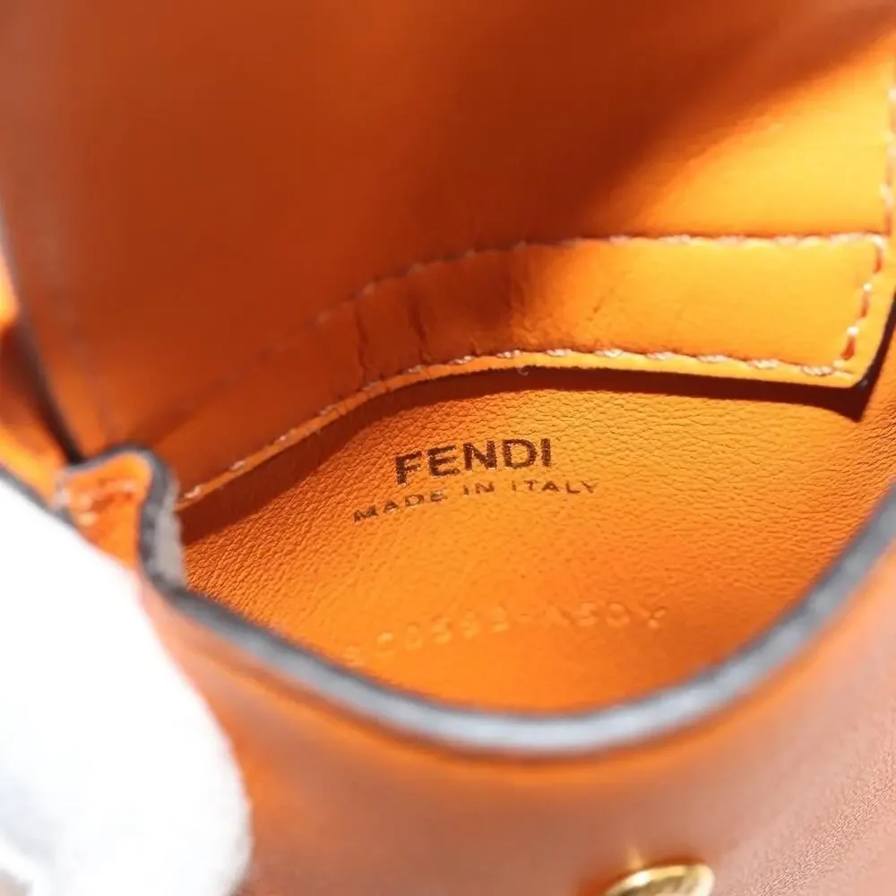 Fendi Leather Multi Accessory Belt Orange